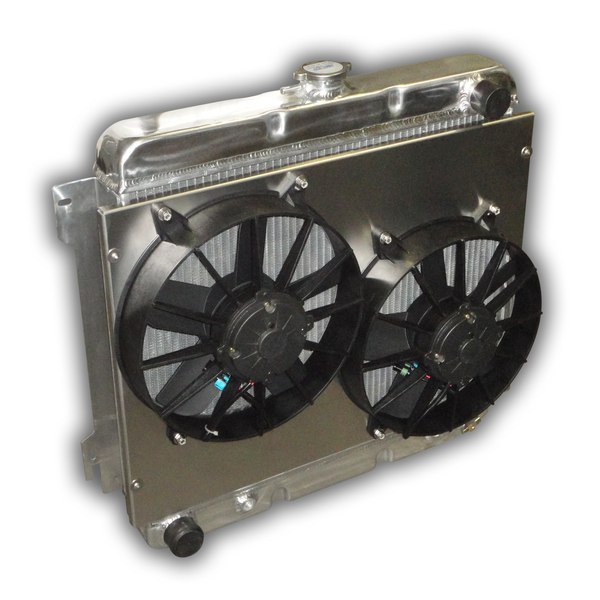 22″ Mopar BIG BLOCK HD Aluminum Radiator – Dual Fans And Aluminum ...