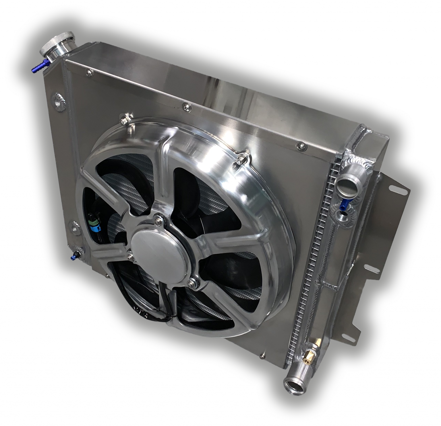 1987 2004 Jeep YJ/TJ Chevy LSX Conversion Radiator 16″ HPX Fan Entropy ECP Phone Orders