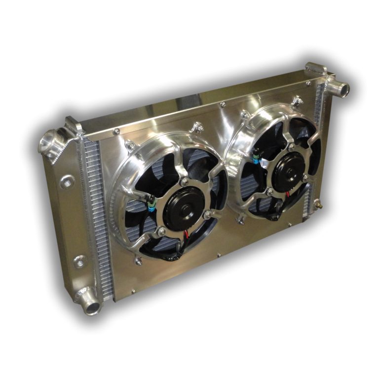 1979 1993 Ford Mustang Fox Body Aluminum Radiator With Dual HPX Fans