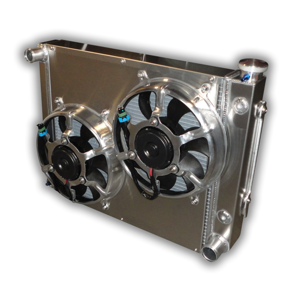 1962 1967 Nova LT1 LT4 Conversion Radiator 12 MP Fans Entropy ECP